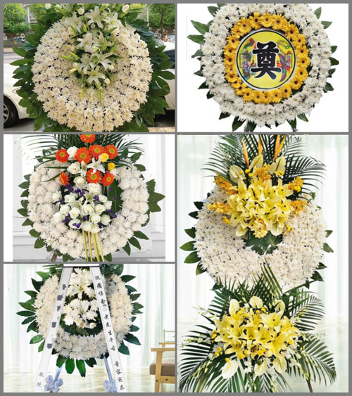 湖南永州祁阳县凤凰乡长吉村花圈速递